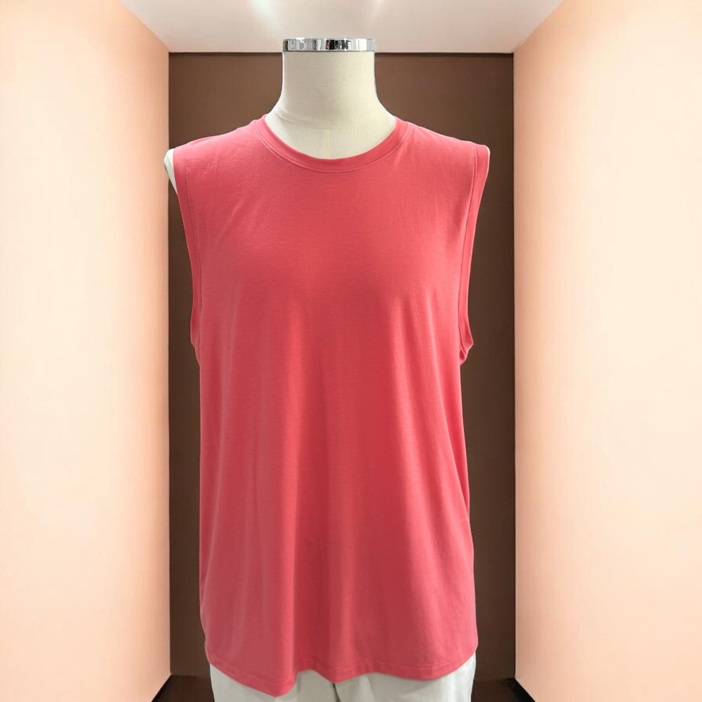 VRST Mens Icon Tank Pink Rouge Moisture Wicking UV Protection Size M‎ NEW
